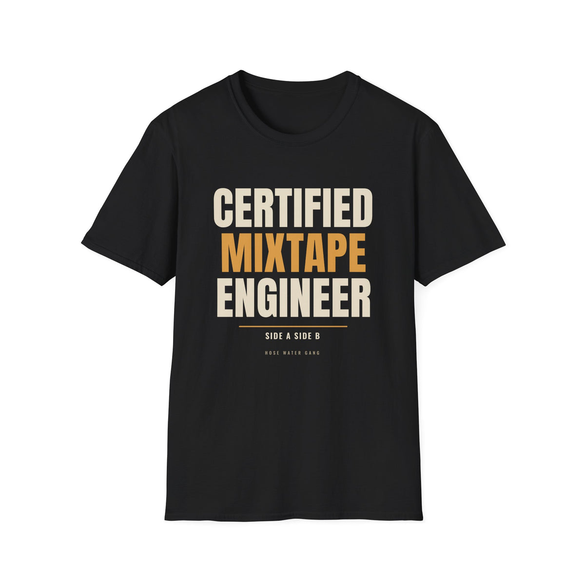 Certified Mixtape Engineer - Gen X Music Nostalgia Tee