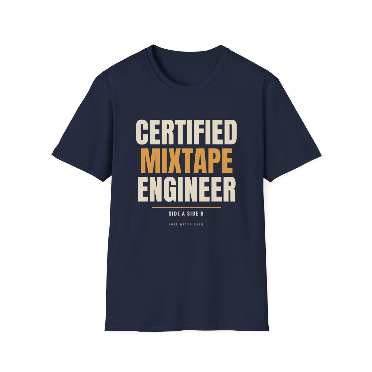 Certified Mixtape Engineer - Gen X Music Nostalgia Tee
