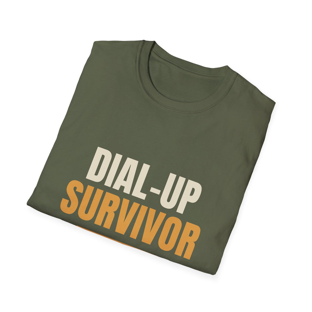 Dial-Up Survivor - Funny Gen X Nostalgia T-Shirt