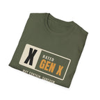 Rated Gen X May Contain Sarcasm - Funny Warning T-Shirt