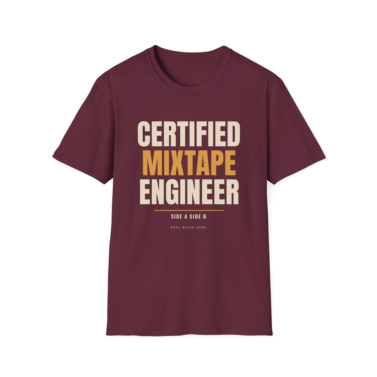 Certified Mixtape Engineer - Gen X Music Nostalgia Tee